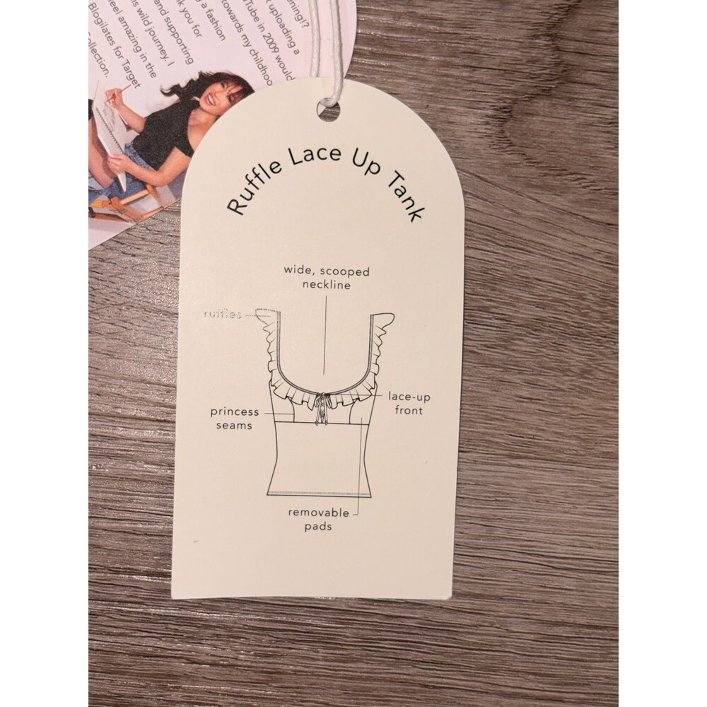 Blogilates Women's Ruffle Tank Top NWT Size Small - Picture 8 of 12